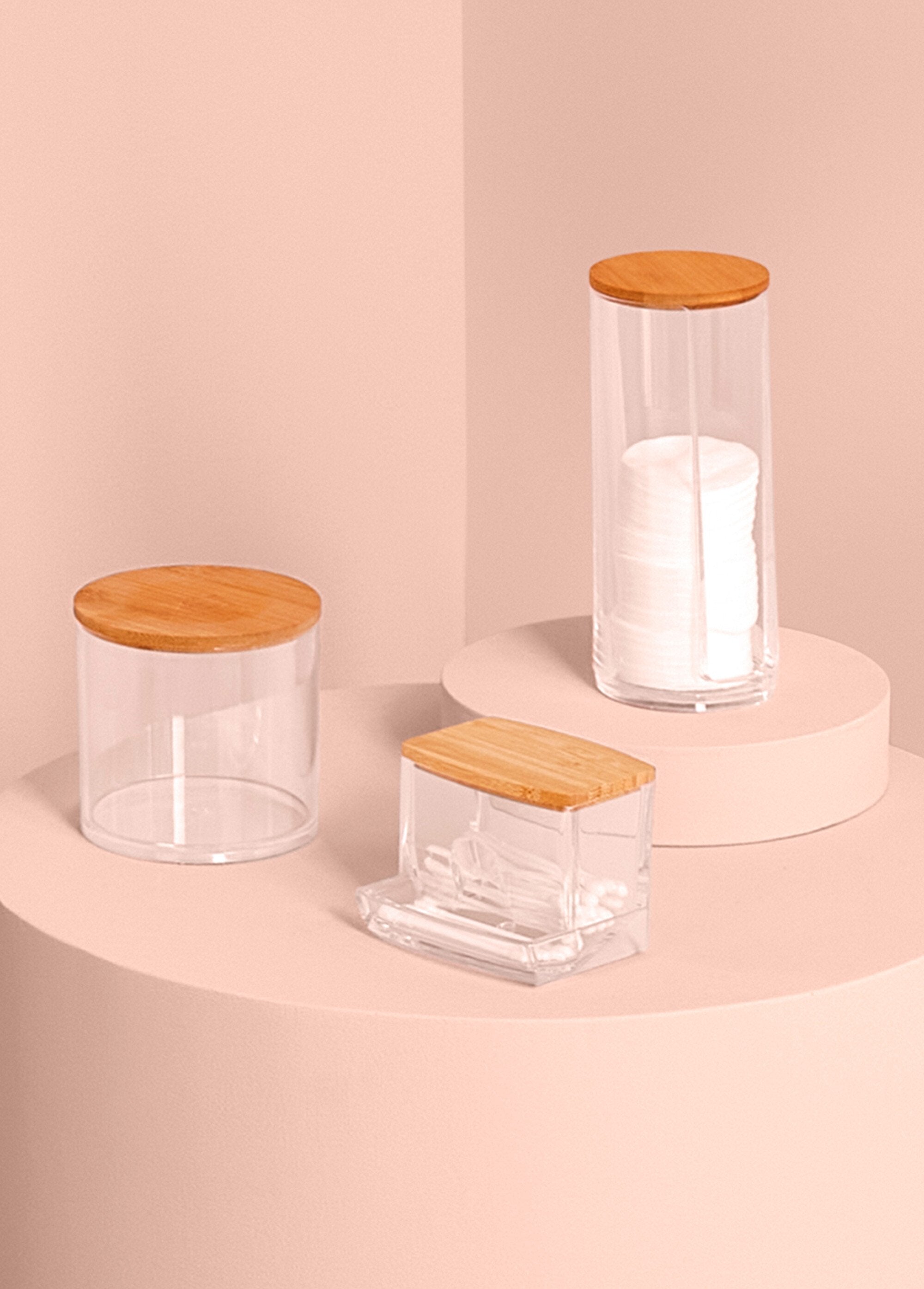 Dispensador_de_bambú_para_discos_de_algodón_Transparente_y_bambú_SF1_slim