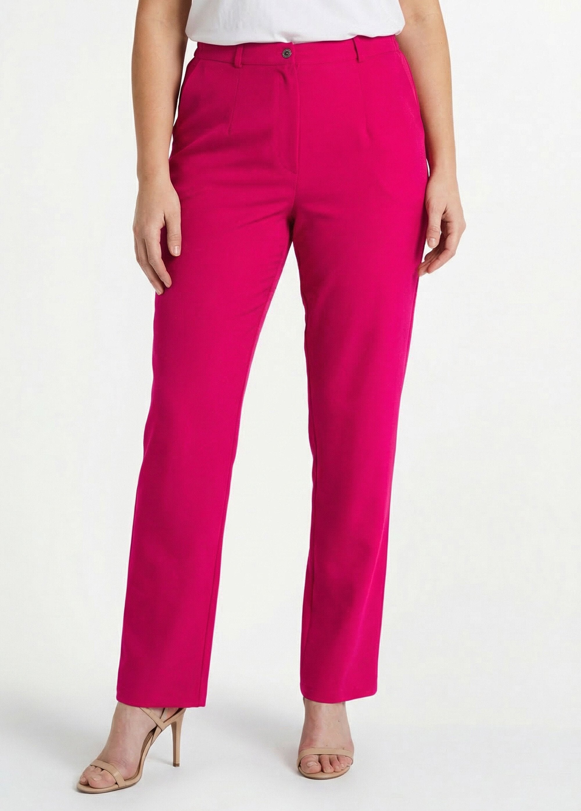 Pantalón_recto_liso_con_cintura_semielástica_Frambuesa_FA1_curvy