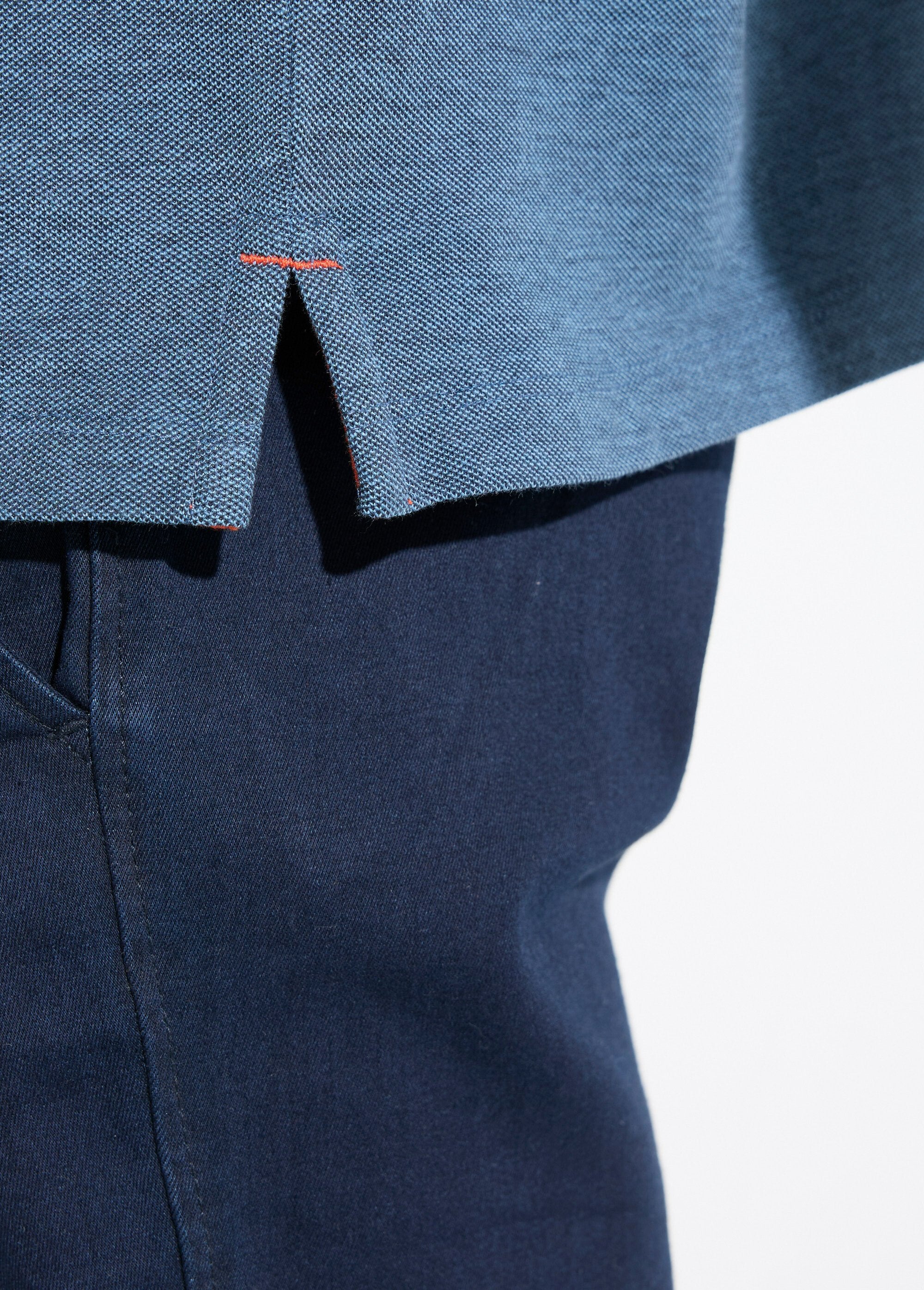 Polo_de_punto_piqué_de_algodón_de_manga_larga_Azul_DE3_slim