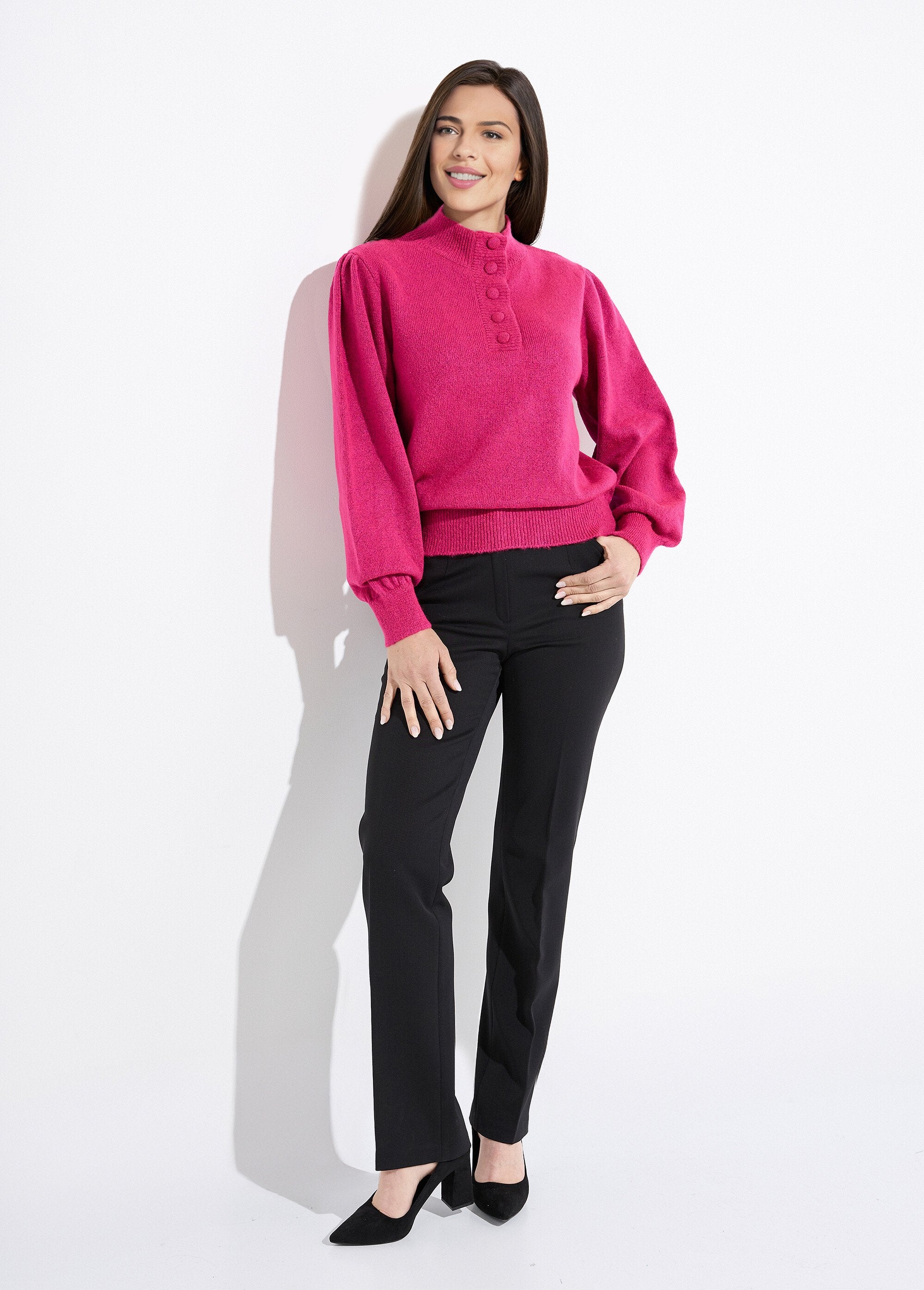 Suéter_cálido_de_cuello_alto_con_botones_Fucsia_SF1_slim