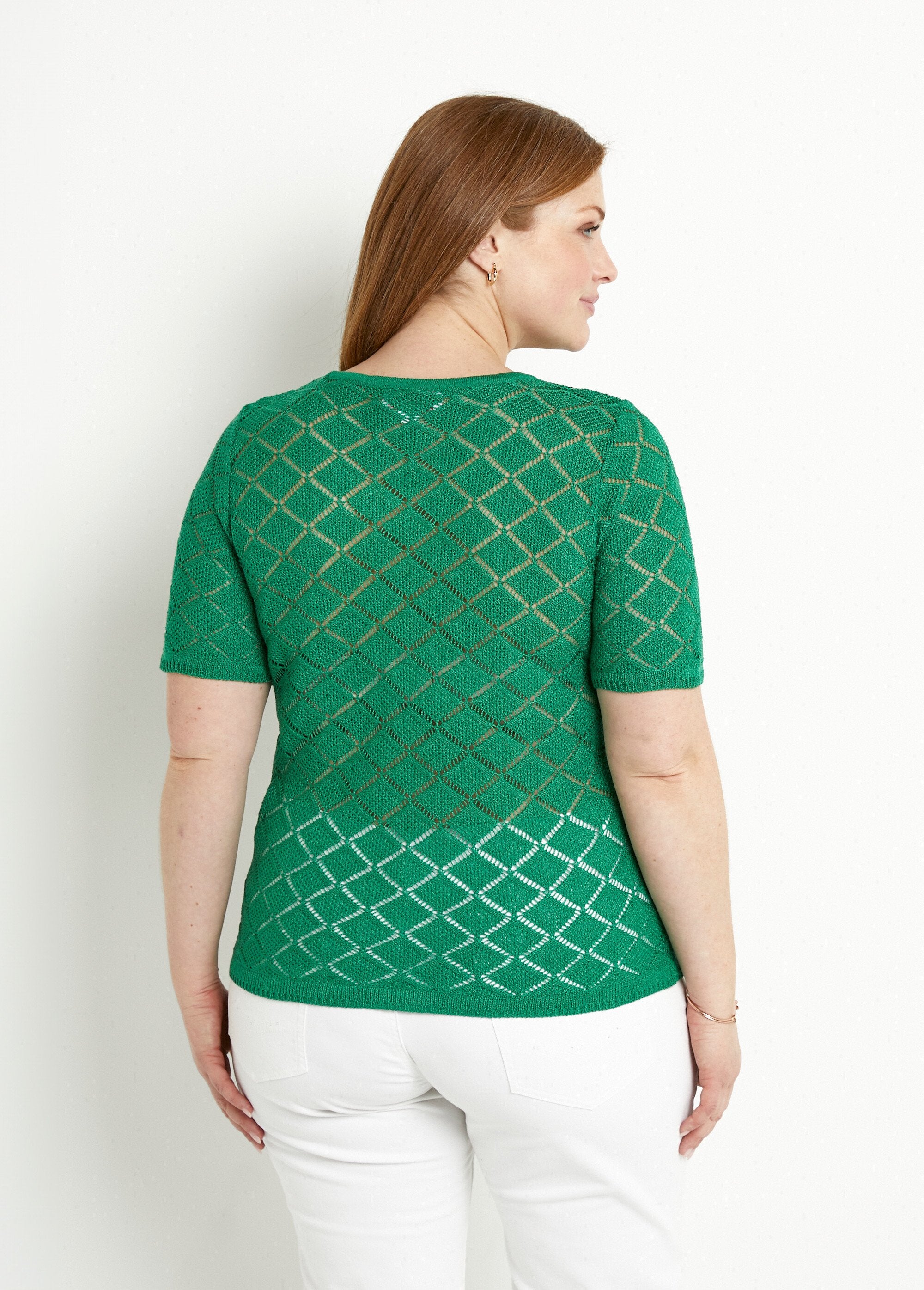 Jersey_corto_fino_calado_con_manga_corta._Verde_DO1_curvy