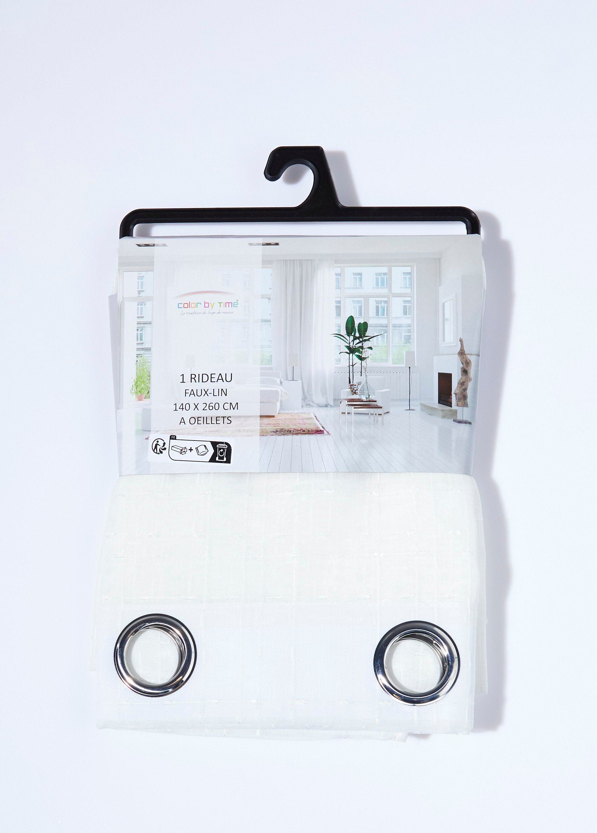 Cortina_de_un_panel_con_ojales,_transparente._Blanco_DE2_slim