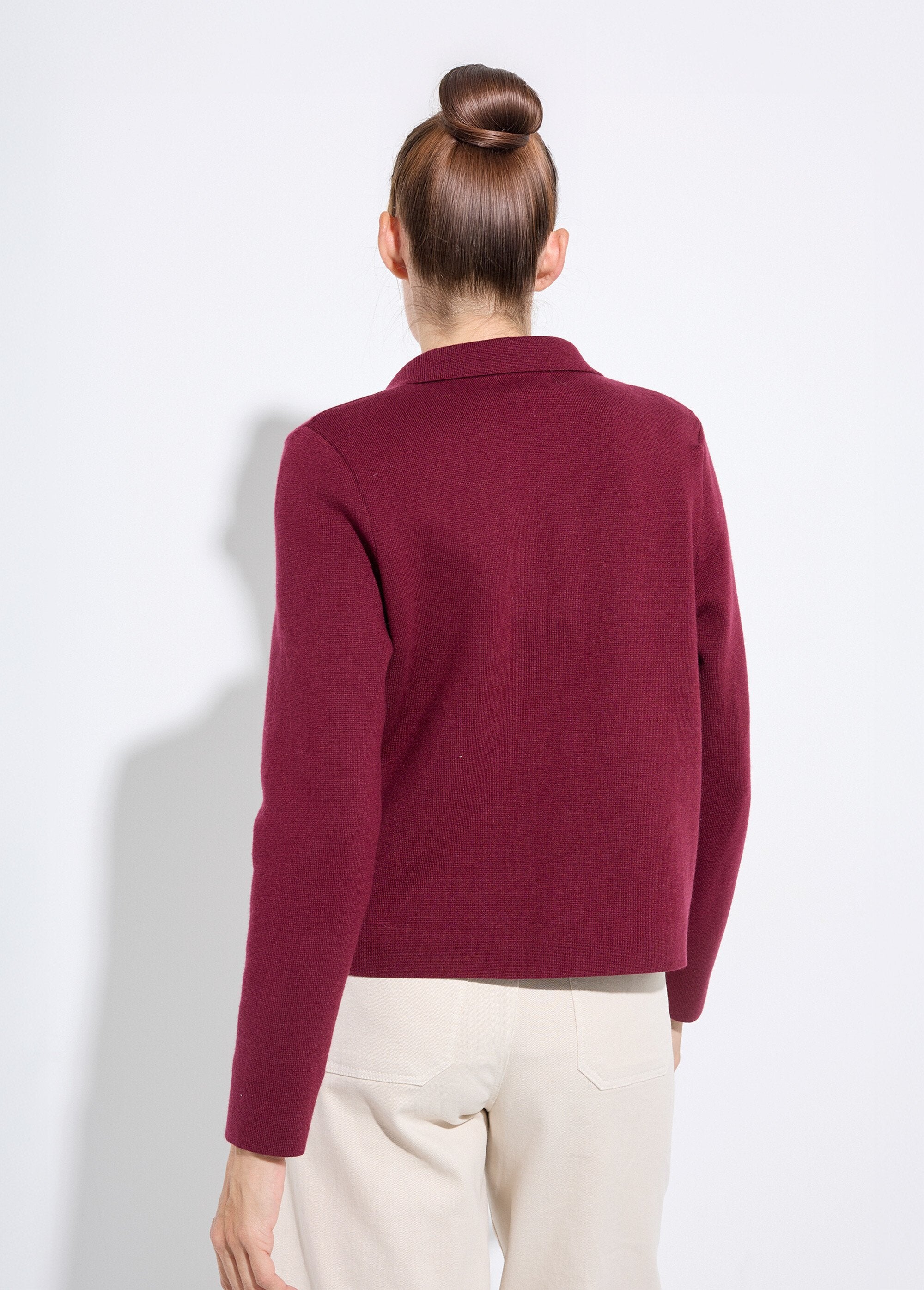 Chaqueta_corta_de_jacquard_lisa_con_cuello_sastre_Burdeos_DO1_slim