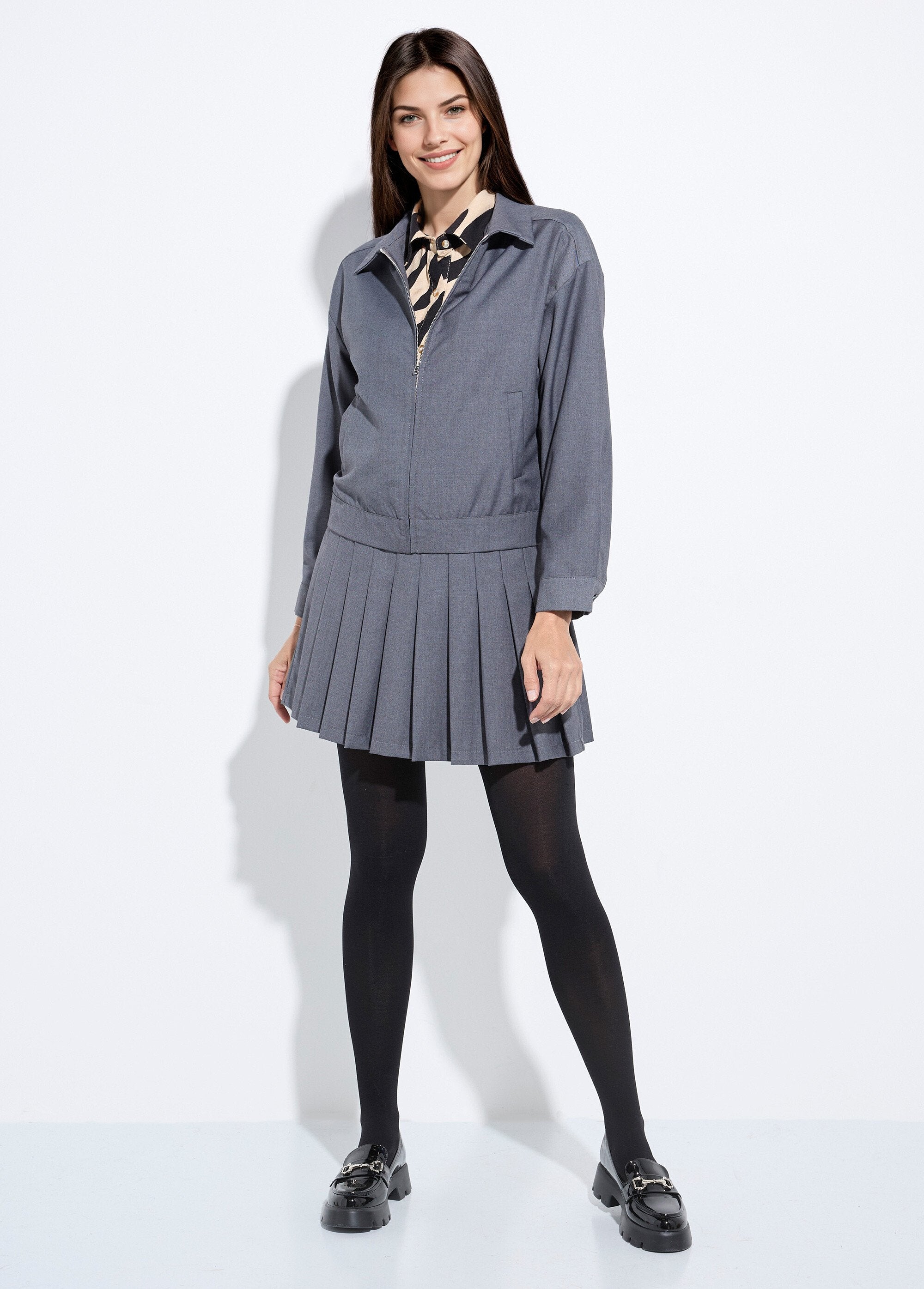 Chaqueta_con_cremallera_de_color_jaspeado_oscuro_Gris_SF1_slim