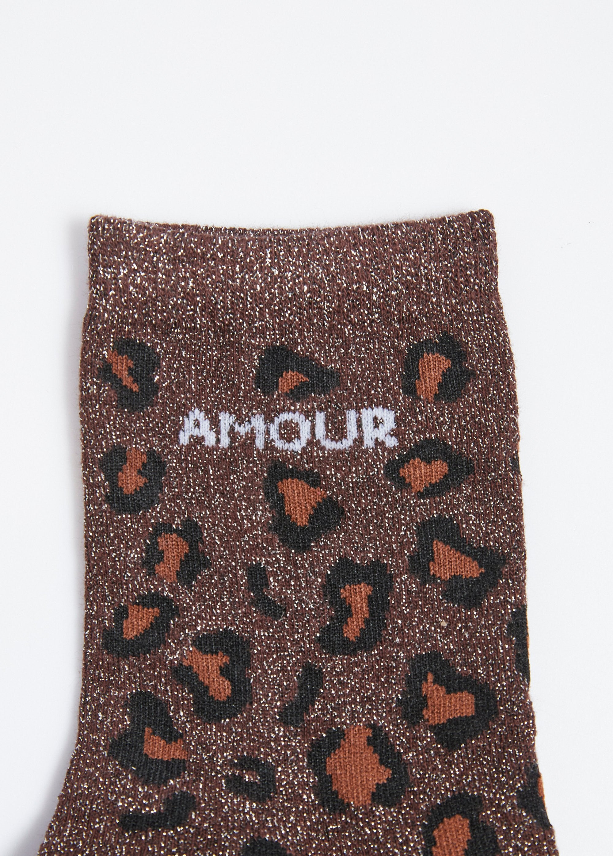 Calcetines_AMOUR,_estampado_de_leopardo_metalizado_Castaño_DE2_slim