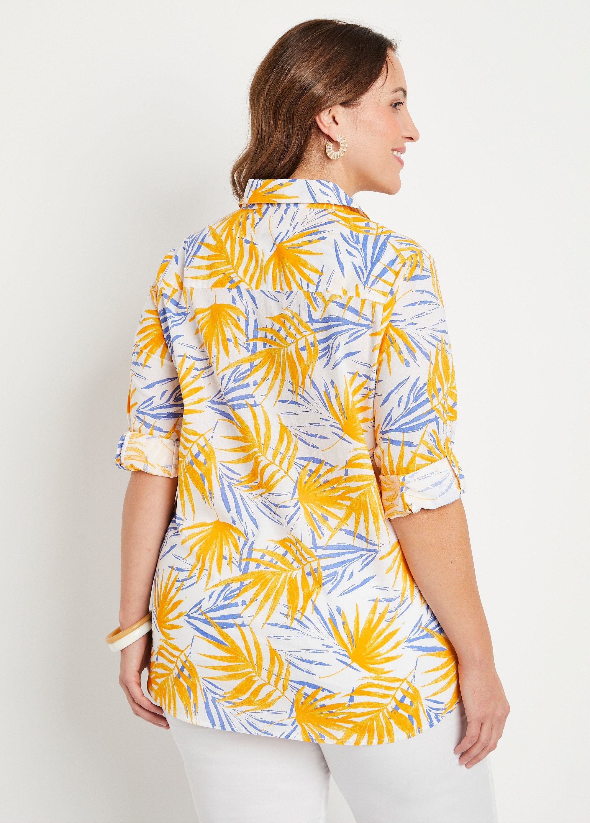 Blusa_larga_de_algodón_estampada_con_botones_Estampado_amarillo_DO1_curvy