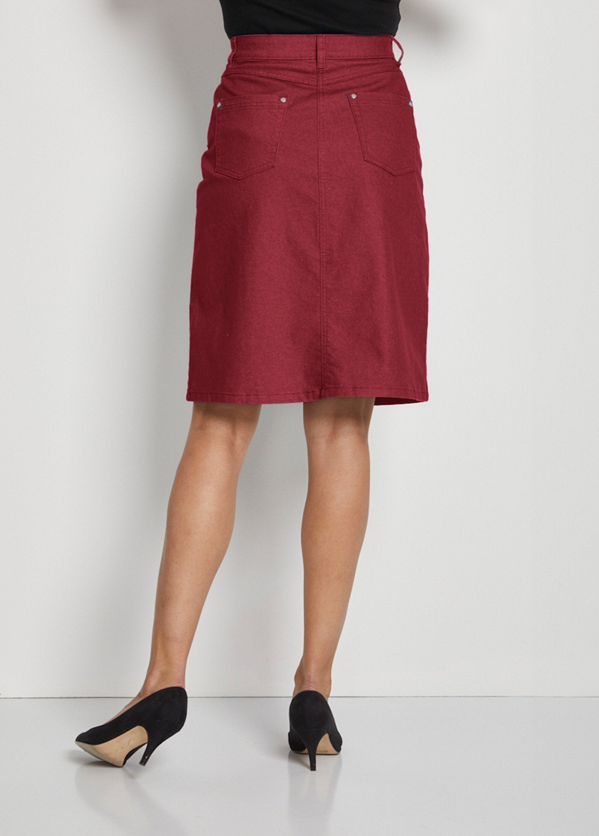 Falda_MORPHOSTYLE_en_denim_elástico_de_color_Granate_DO1_slim