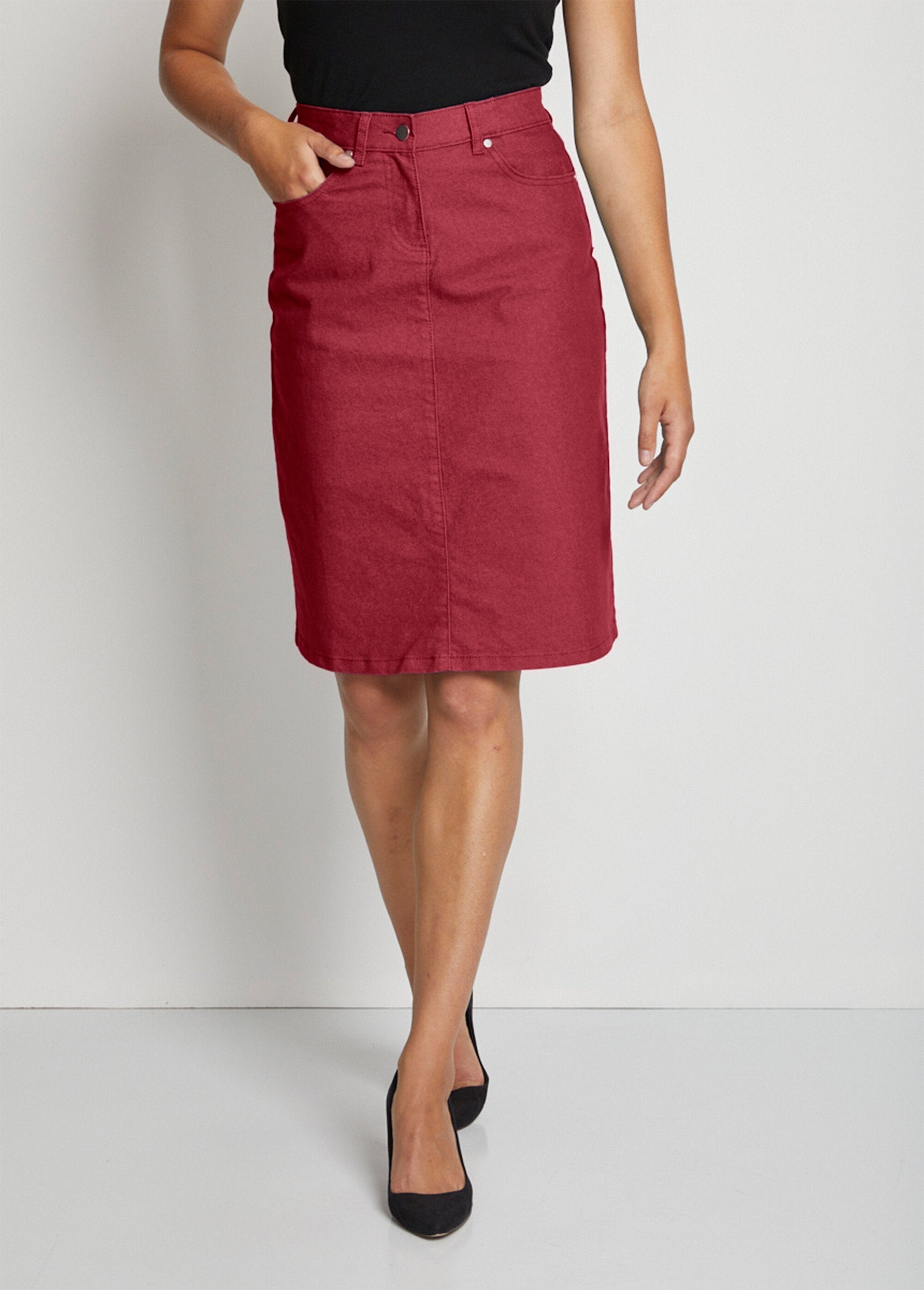 Falda_MORPHOSTYLE_en_denim_elástico_de_color_Granate_FA1_slim