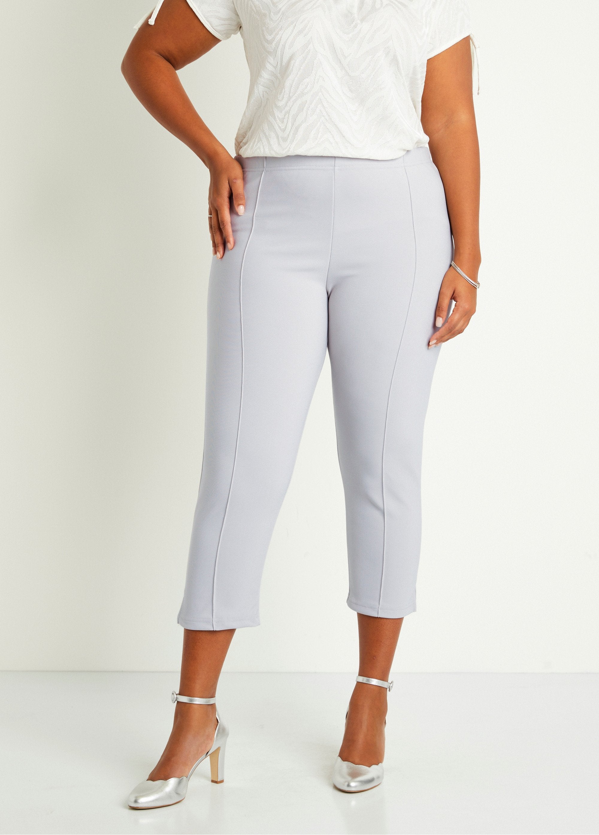 Pantalones_cropped_con_cintura_elástica_de_canalé_Gris_claro_FA1_curvy