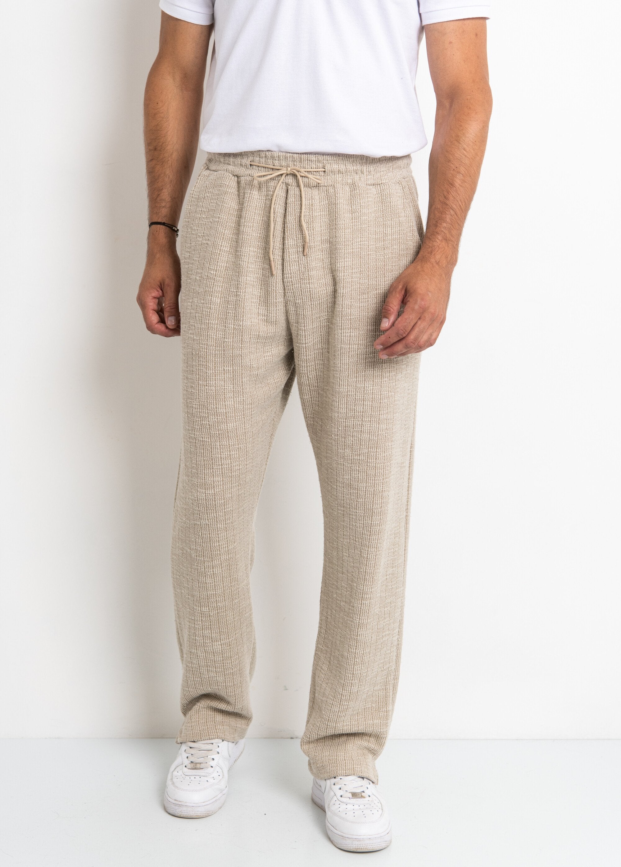 Pantalones_de_punto_con_lazo_en_la_cintura_Beige_FA1_slim