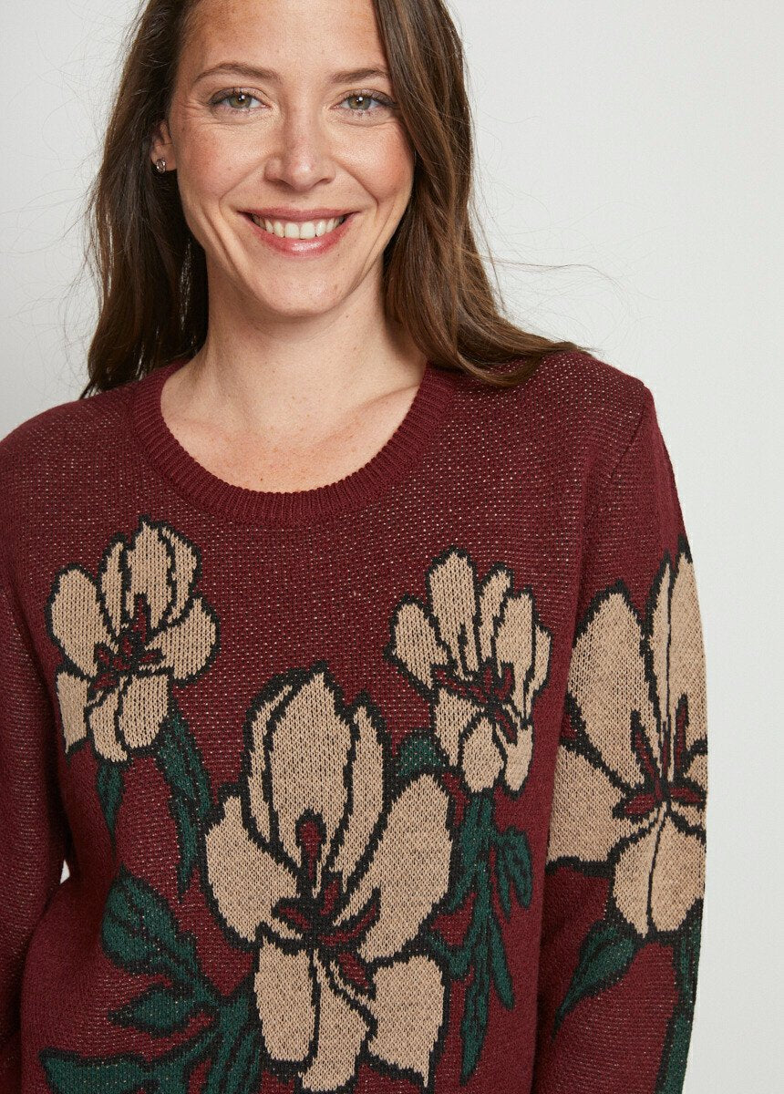 Jersey_de_cuello_redondo_en_jacquard_floral_Burdeos_DE1_slim