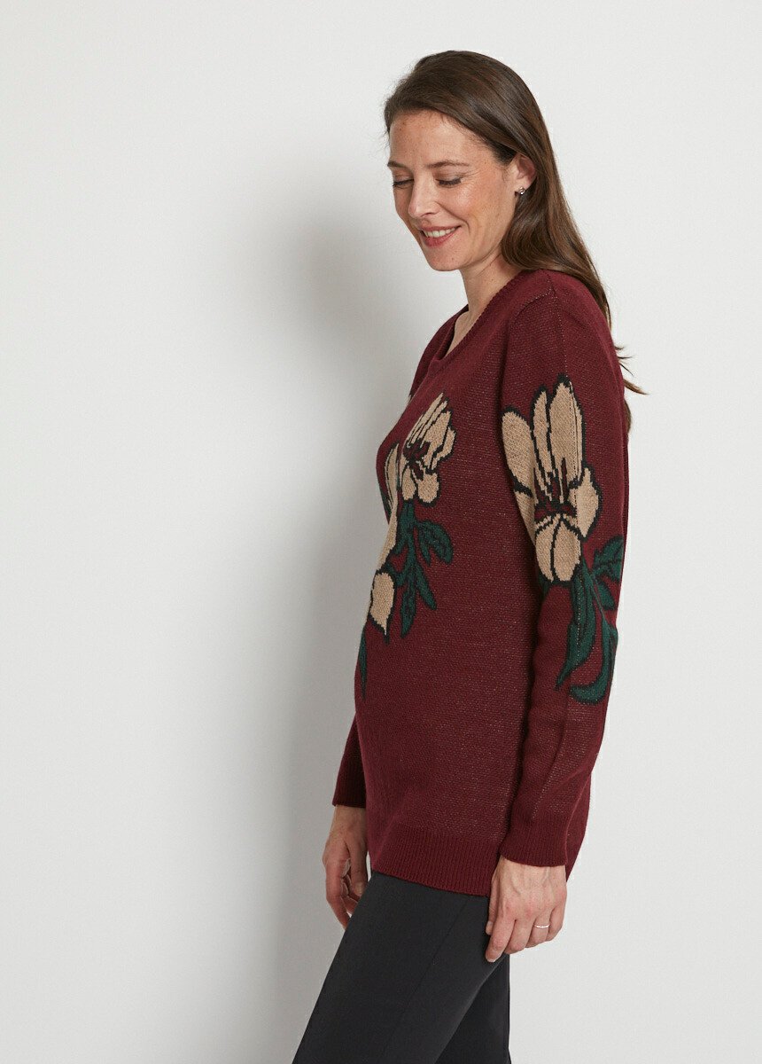 Jersey_de_cuello_redondo_en_jacquard_floral_Burdeos_DR1_slim