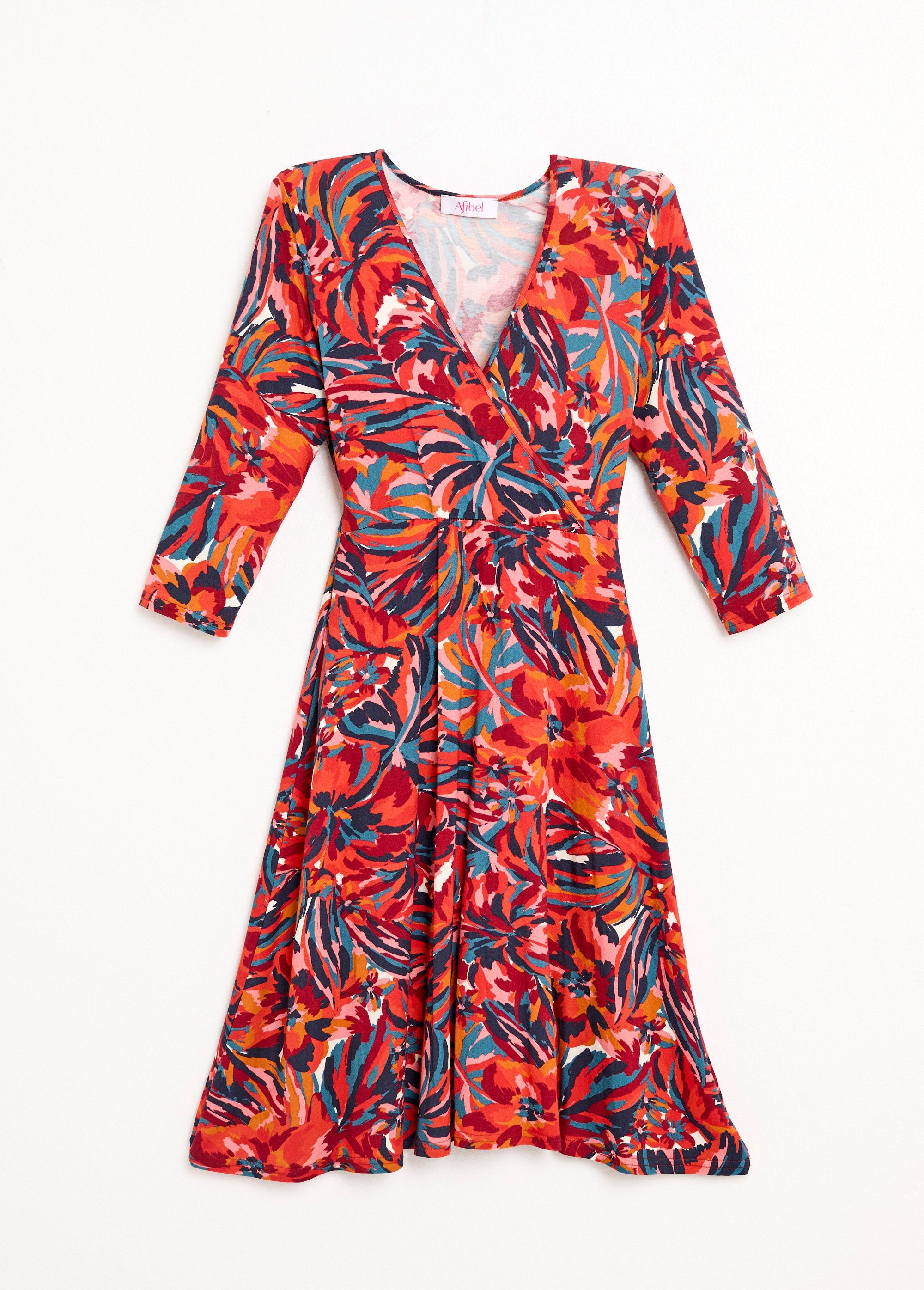 Vestido_corto_cruzado_con_mangas_3/4_y_estampado_floral_Estampado_de_tomates_AP1_slim