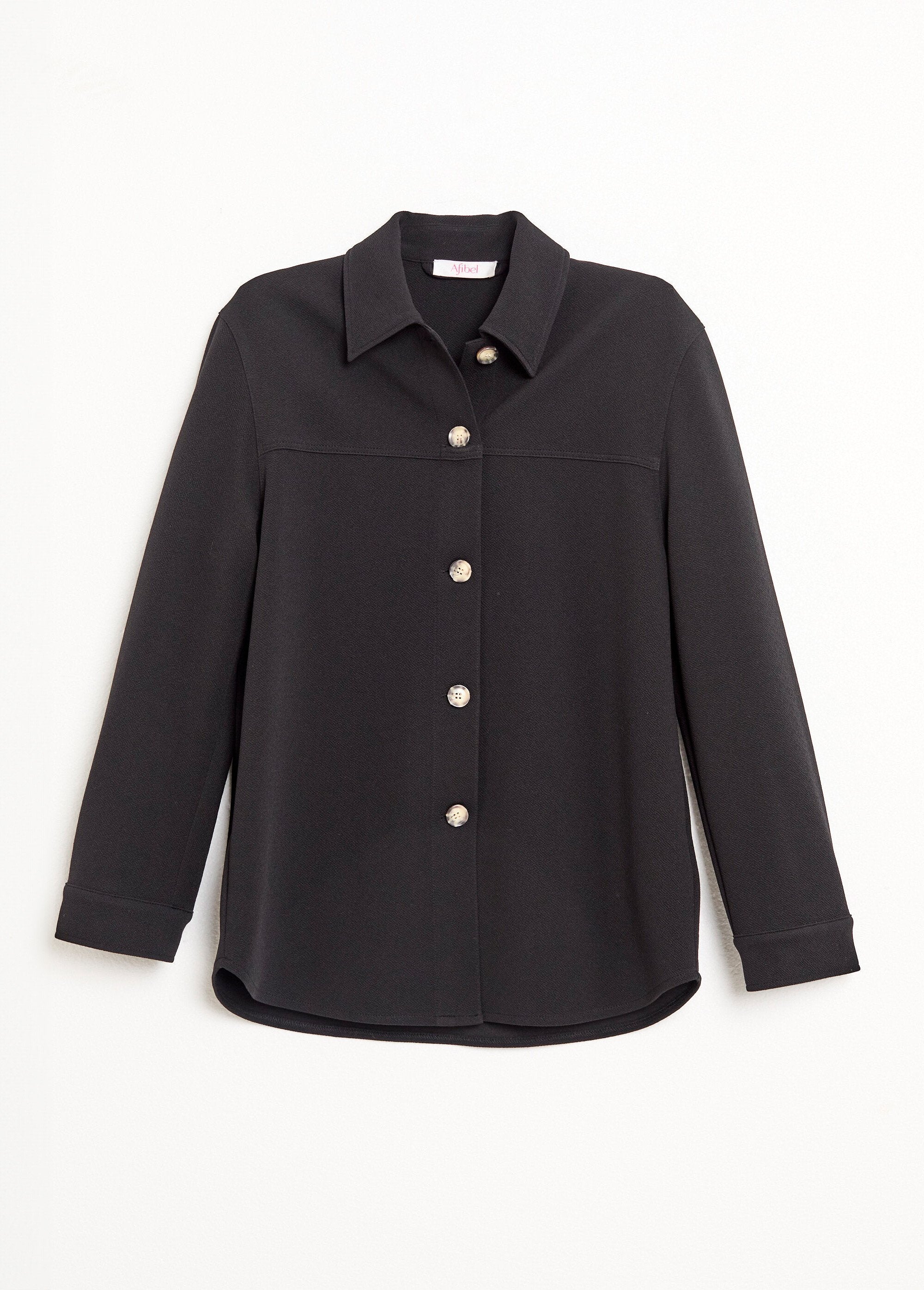 Camisa_abotonada_de_punto_crepé_liso_Negro_AP1_slim
