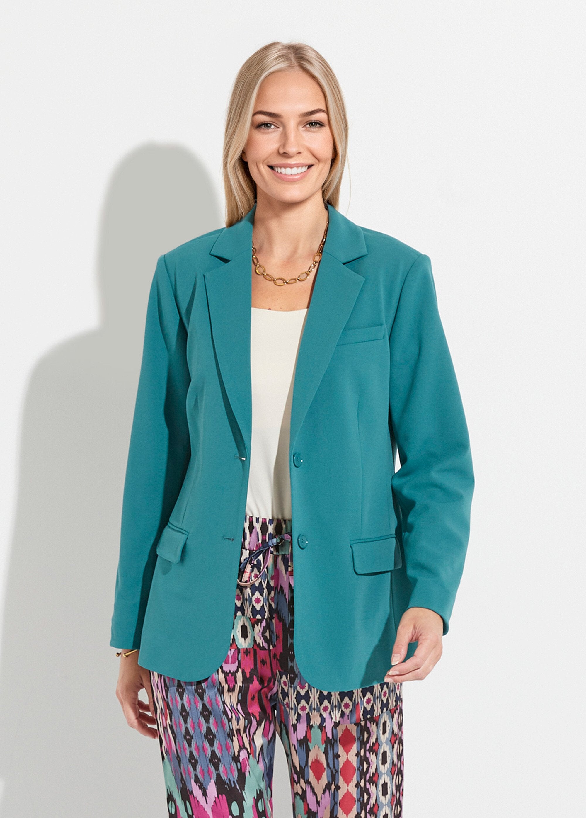 Chaqueta_blazer_lisa_de_corte_recto_y_cuello_sastre_Verde_FA1_slim
