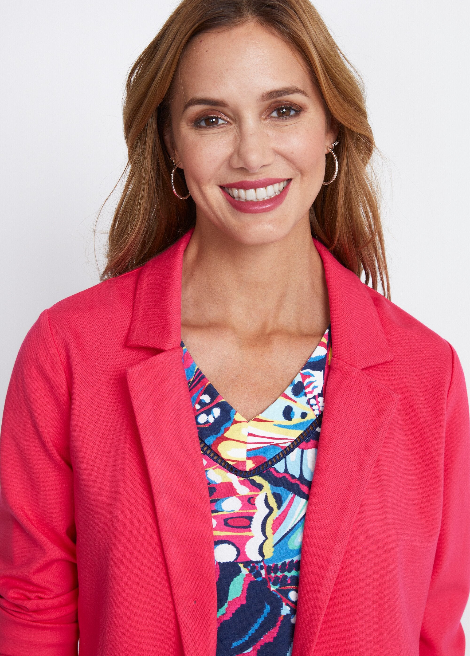 Chaqueta_recta_con_botones_en_punto_Milano_liso_Rosa_DE1_slim